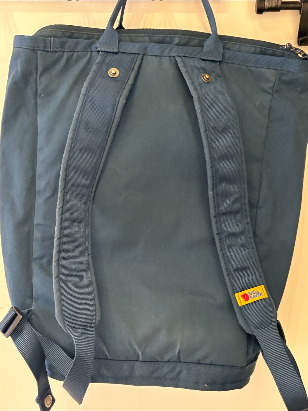 Fjallraven Dark Blue Canvas Laptop Tote Backpack - Picture 3 of 5